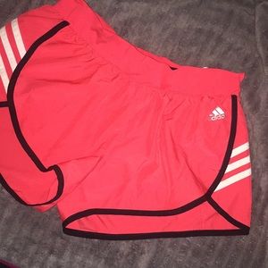 Red/orange adidas athletic short